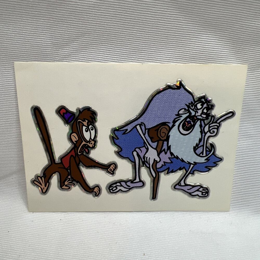 Disney Aladdin Jasmine Vending Machine Sticker Prism 1990's Vintage Rare